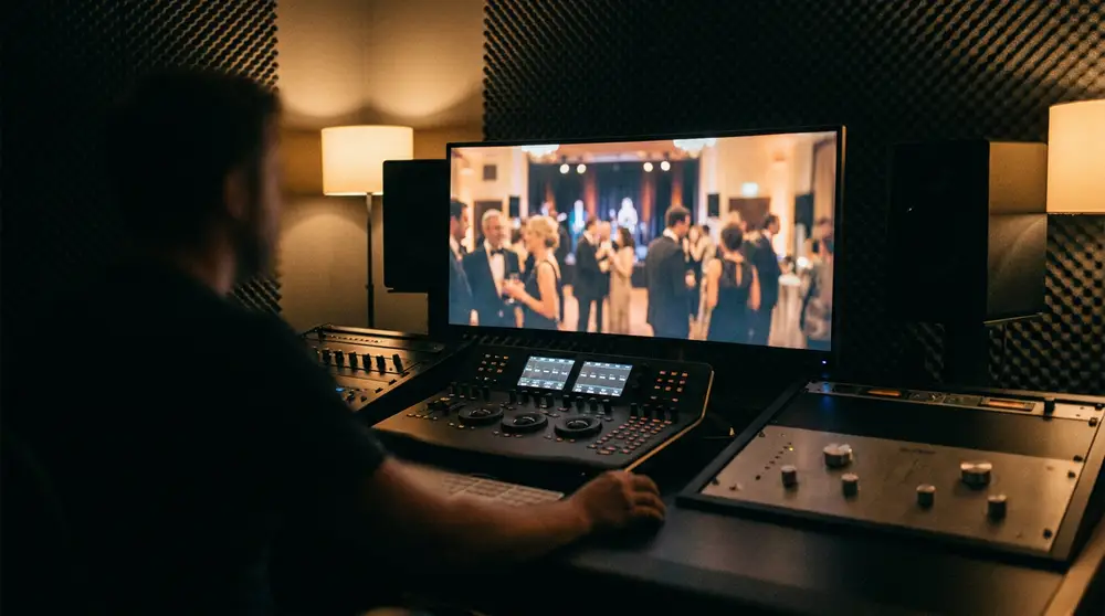 Après l’événement : montage et post-production sur grand écran
